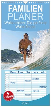 Buch Cover Familienplaner 2025 - Wellenreiten: Die perfekte Welle finden - Edition Funsport mit 5 Spalten (Wandkalender, 21 x 45 cm) CALVENDO
