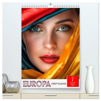Buch Cover Europa zeigt Flagge (hochwertiger Premium Wandkalender 2025 DIN A2 hoch), Kunstdruck in Hochglanz