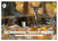 Buch Cover Der Geocaching Found it Kalender (Wandkalender 2026 DIN A2 quer), CALVENDO Monatskalender
