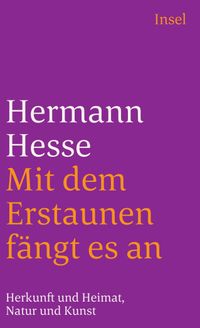 Buch Cover Mit dem Erstaunen fängt es an