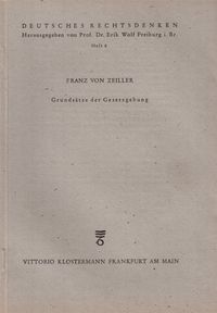 Buch Cover Grundsätze der Gesetzgebung (1806-1809)