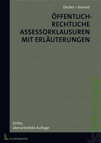 Buch Cover Öffentlich-rechtliche Assessorklausuren mit Erläuterungen