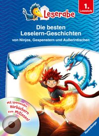 Buch Cover Die besten Leselern-Geschichten von Ninjas, Gespenstern und Außerirdischen - Leserabe 1. Klasse - Erstlesebuch für Kinder ab 6 Jahren