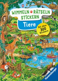 Buch Cover Wimmeln, Rätseln, Stickern: Tiere