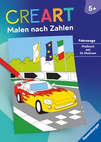 Buch Cover CreArt Malen nach Zahlen ab 5: Fahrzeuge