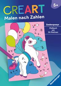 Buch Cover CreArt Malen nach Zahlen ab 5: Zauberponys
