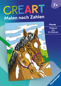 Buch Cover CreArt Malen nach Zahlen ab 7: Pferde