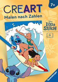 Buch Cover CreArt Malen nach Zahlen ab 7 Disney - Lilo & Stitch