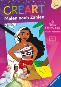 Buch Cover CreArt Malen nach Zahlen ab 5 Disney Prinzessinnen - Starke Mädchen