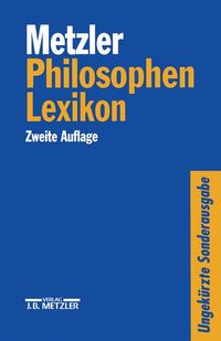 Buch Cover Metzler Philosophen Lexikon
