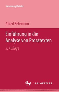 Buch Cover Einführung in die Analyse von Prosatexten