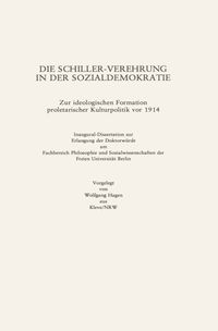Buch Cover Die Schiller-Verehrung in der Sozialdemokratie