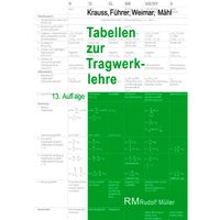 Buch Cover Tabellen zur Tragwerklehre, 13. Auflage