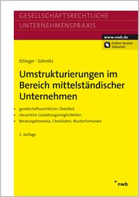 Buch Cover Umstrukturierungen im Bereich mittelständischer Unternehmen