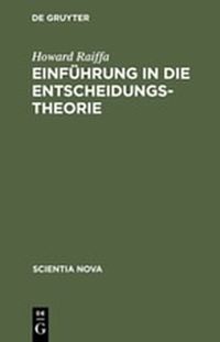 Buch Cover Einführung in die Entscheidungstheorie
