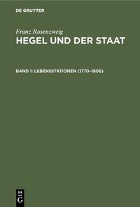 Buch Cover Lebensstationen (1770–1806)