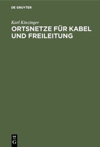 Buch Cover Ortsnetze für Kabel und Freileitung