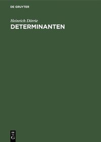 Buch Cover Determinanten