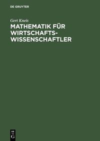 Buch Cover Mathematik für Wirtschaftswissenschaftler