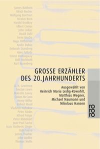 Buch Cover Große Erzähler des 20. Jahrhunderts