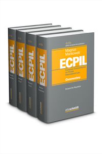 Buch Cover European Commentaries on Private International Law (ECPIL), Vol. I-IV