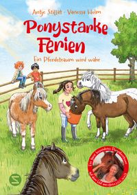 Buch Cover Ponystarke Ferien. Ein Pferdetraum wird wahr (Band 1)