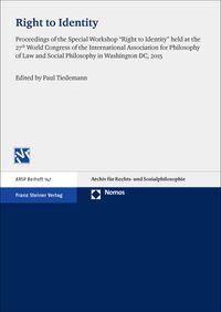 Buch Cover Right to Identity