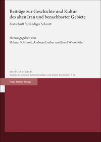 Buch Cover Beiträge zur Geschichte und Kultur des alten Iran und benachbarter Gebiete