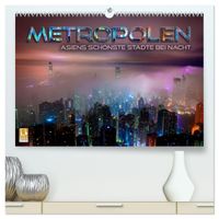 Buch Cover Metropolen - Asiens schönste Städte bei Nacht (hochwertiger Premium Wandkalender 2027 DIN A2 quer), Kunstdruck in Hochglanz