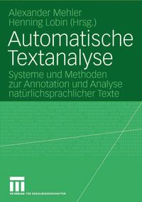 Buch Cover Automatische Textanalyse