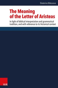 Buch Cover The Meaning of the Letter of Aristeas