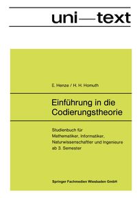 Buch Cover Einführung in die Codierungstheorie