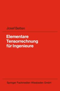 Buch Cover Elementare Tensorrechnung für Ingenieure