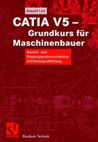 Buch Cover CATIA V5 — Grundkurs für Maschinenbauer