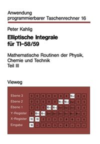 Buch Cover Elliptische Integrale für TI-58/59