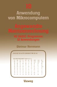 Buch Cover Angewandte Matrizenrechnung