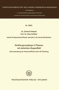 Buch Cover Strahlungsvorgänge in Plasmen mit statischem Magnetfeld