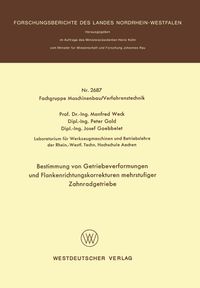 Buch Cover Bestimmung von Getriebeverformungen und Flankenrichtungskorrekturen mehrstufiger Zahnradgetriebe