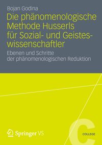 Buch Cover Die Phänomenologische Methode Husserls für Sozial- und Geisteswissenschaftler