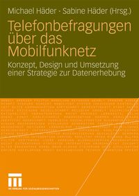 Buch Cover Telefonbefragungen über das Mobilfunknetz