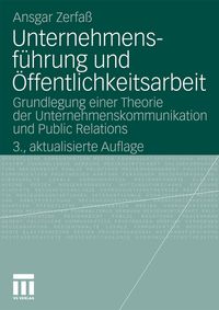 Buch Cover Unternehmensführung und Öffentlichkeitsarbeit
