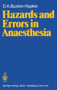 Buch Cover Hazards and Errors in Anaesthesia