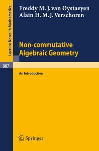 Buch Cover Non-commutative Algebraic Geometry