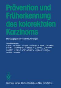 Buch Cover Prävention und Früherkennung des kolorektalen Karzinoms