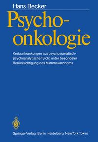 Buch Cover Psychoonkologie