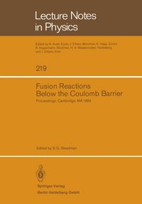 Buch Cover Fusion Reactions Below the Coulomb Barrier
