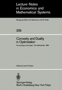 Buch Cover Convexity and Duality in Optimization