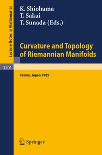 Buch Cover Curvature and Topology of Riemannian Manifolds