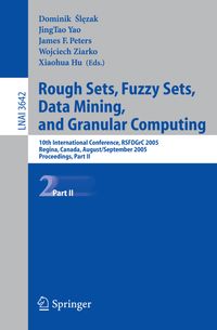 Buch Cover Rough Sets, Fuzzy Sets, Data Mining, and Granular Computing