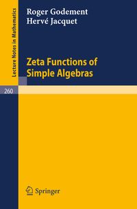 Buch Cover Zeta Functions of Simple Algebras